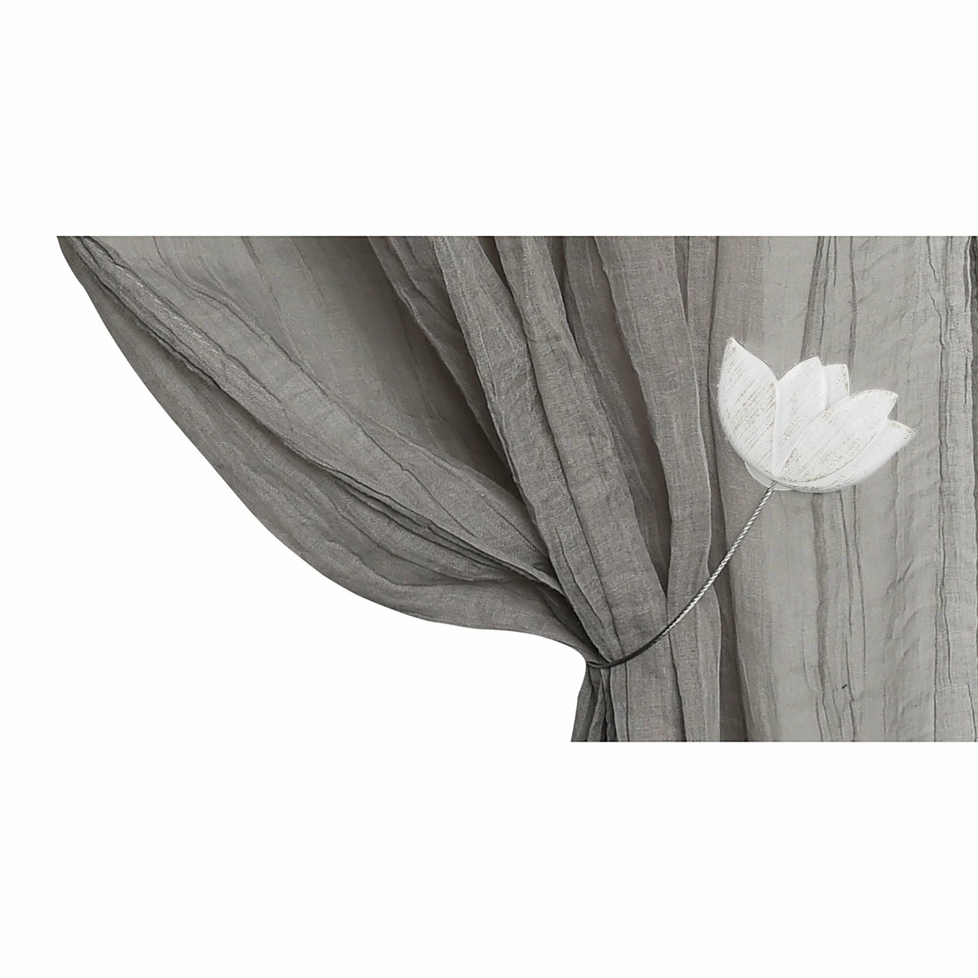 Coupon π₯° Evideco Resin Tieback With Magnet Tulip Small Size - 11.8"L X 2.1"W X 1"D Gold π - Image 13