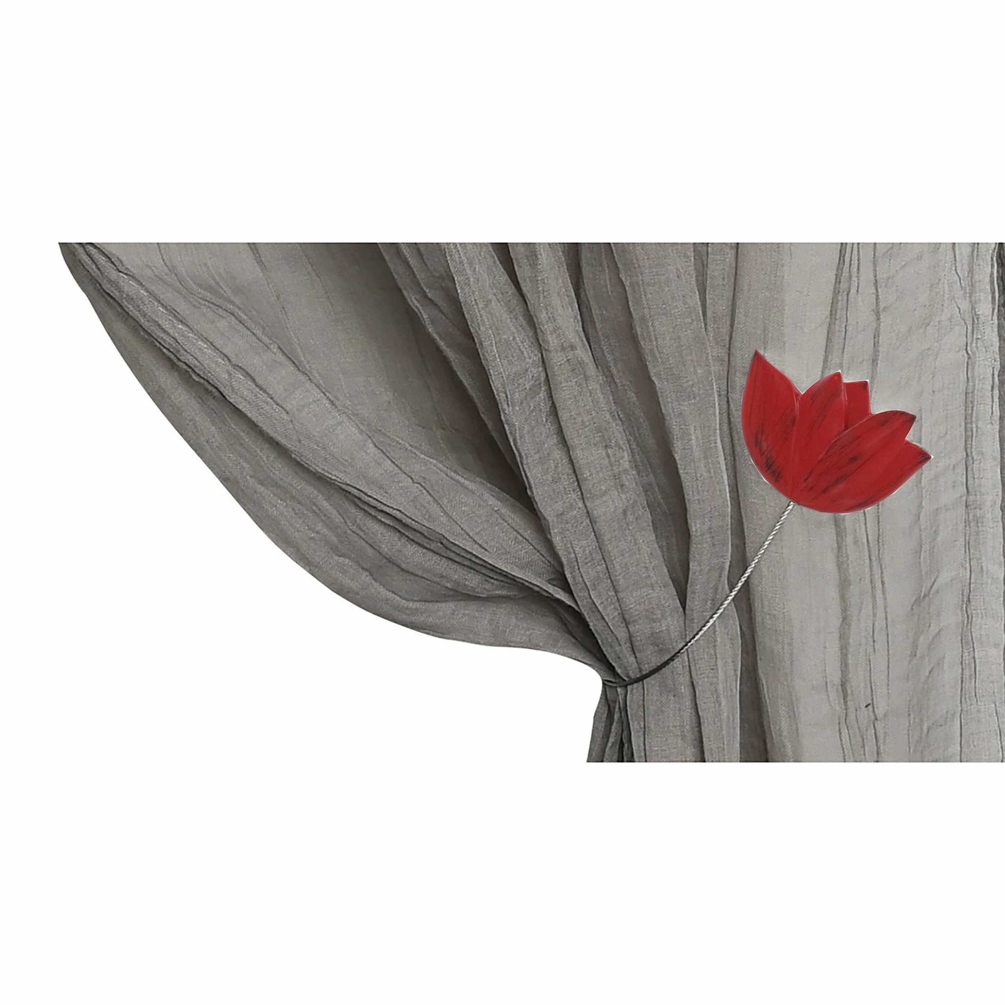 Coupon π₯° Evideco Resin Tieback With Magnet Tulip Small Size - 11.8"L X 2.1"W X 1"D Gold π - Image 5