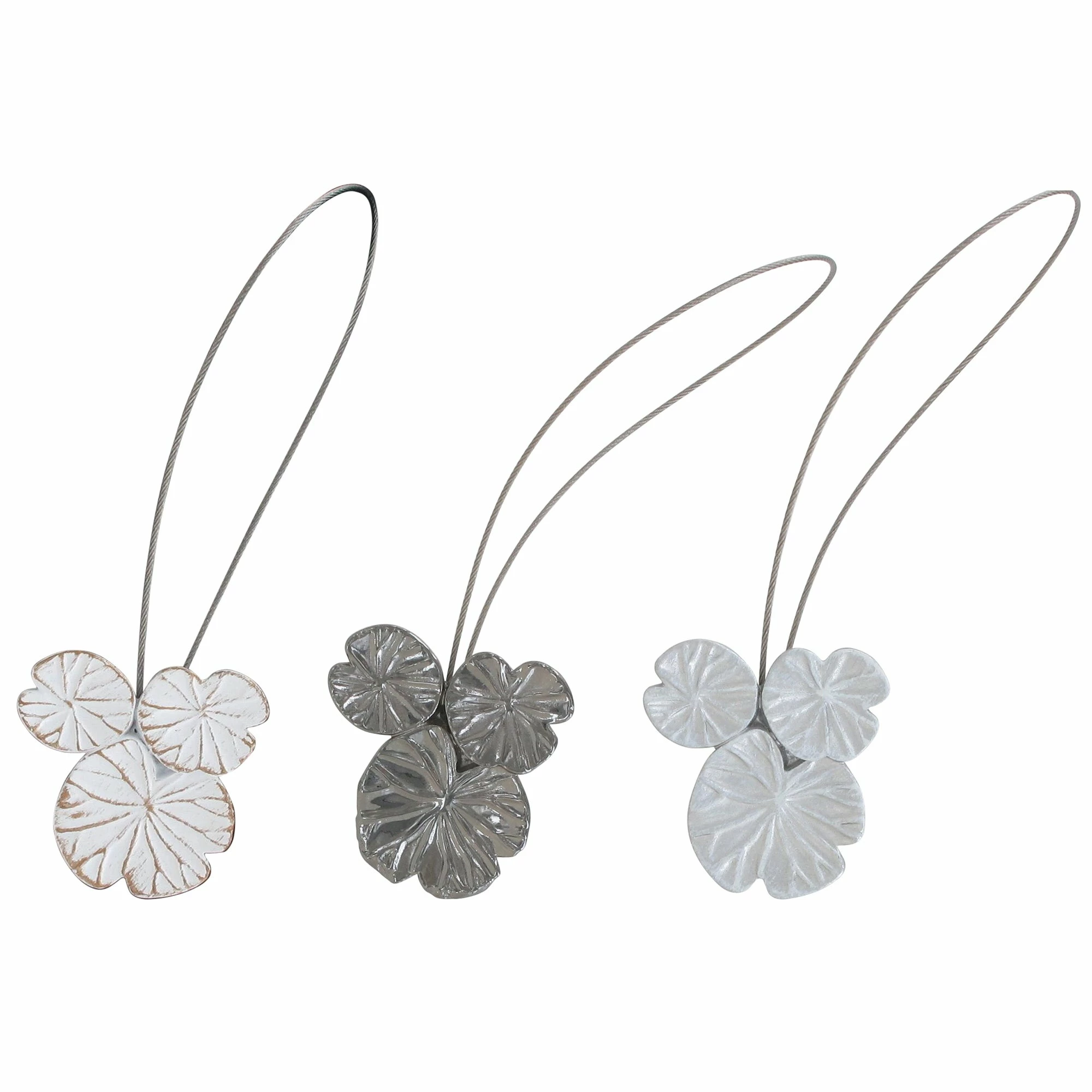 Brand new π Evideco Resin Water Lilies Tieback With Magnet Trio De Nenuphars - 16"L X 2.5"W X 1"D Graphite βοΈ 1 Brand new π Evideco Resin Water Lilies Tieback With Magnet Trio De Nenuphars - 16"L X 2.5"W X 1"D Graphite βοΈ