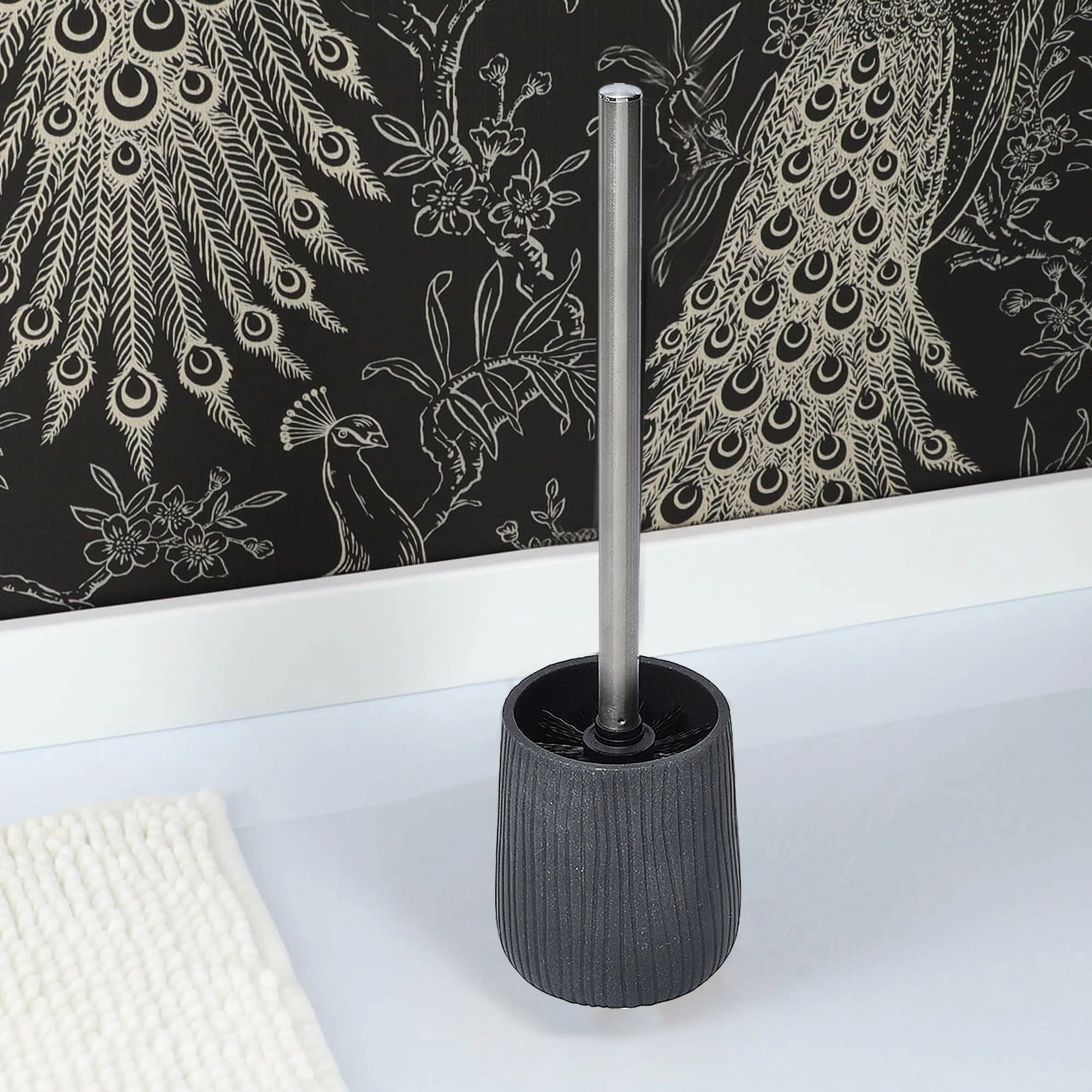 Promo 🥰 Evideco Roma Freestanding Toilet Brush And Holder Set Dark Grey Toilet Bowl Brush Holder ❤️ 3 Promo 🥰 Evideco Roma Freestanding Toilet Brush And Holder Set Dark Grey Toilet Bowl Brush Holder ❤️ - Image 3