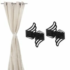 Promo π Evideco Set Of 2 Cuff Metal Wings Tieback Angel - 3.8"L X 3"W X 2.5"D White β 27 Promo π Evideco Set Of 2 Cuff Metal Wings Tieback Angel - 3.8"L X 3"W X 2.5"D White β -Evideco Shop Set of 2 Cuff Metal Wings Tieback Angel 12