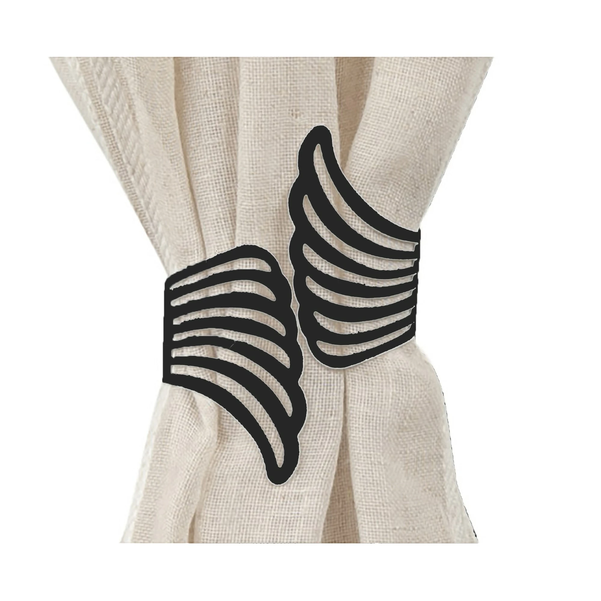 Promo π Evideco Set Of 2 Cuff Metal Wings Tieback Angel - 3.8"L X 3"W X 2.5"D White β 15 Promo π Evideco Set Of 2 Cuff Metal Wings Tieback Angel - 3.8"L X 3"W X 2.5"D White β - Image 15