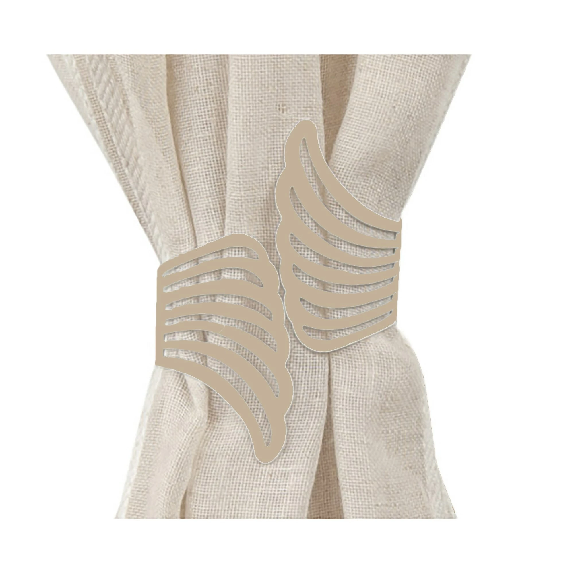 Promo π Evideco Set Of 2 Cuff Metal Wings Tieback Angel - 3.8"L X 3"W X 2.5"D White β 6 Promo π Evideco Set Of 2 Cuff Metal Wings Tieback Angel - 3.8"L X 3"W X 2.5"D White β - Image 6
