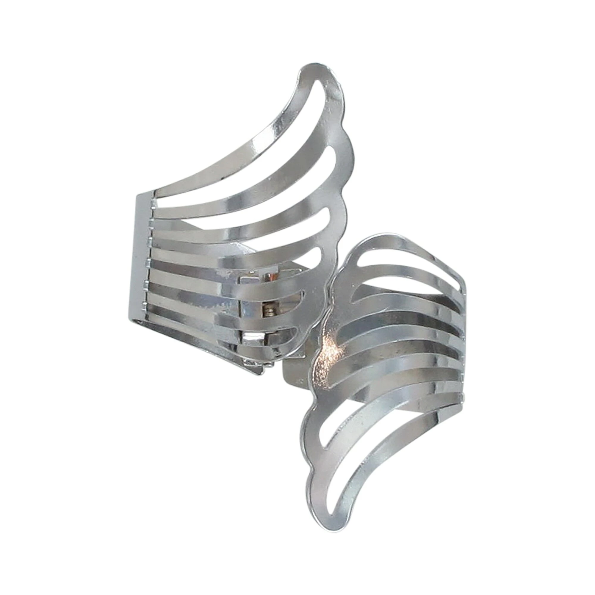 Promo π Evideco Set Of 2 Cuff Metal Wings Tieback Angel - 3.8"L X 3"W X 2.5"D White β 8 Promo π Evideco Set Of 2 Cuff Metal Wings Tieback Angel - 3.8"L X 3"W X 2.5"D White β - Image 8