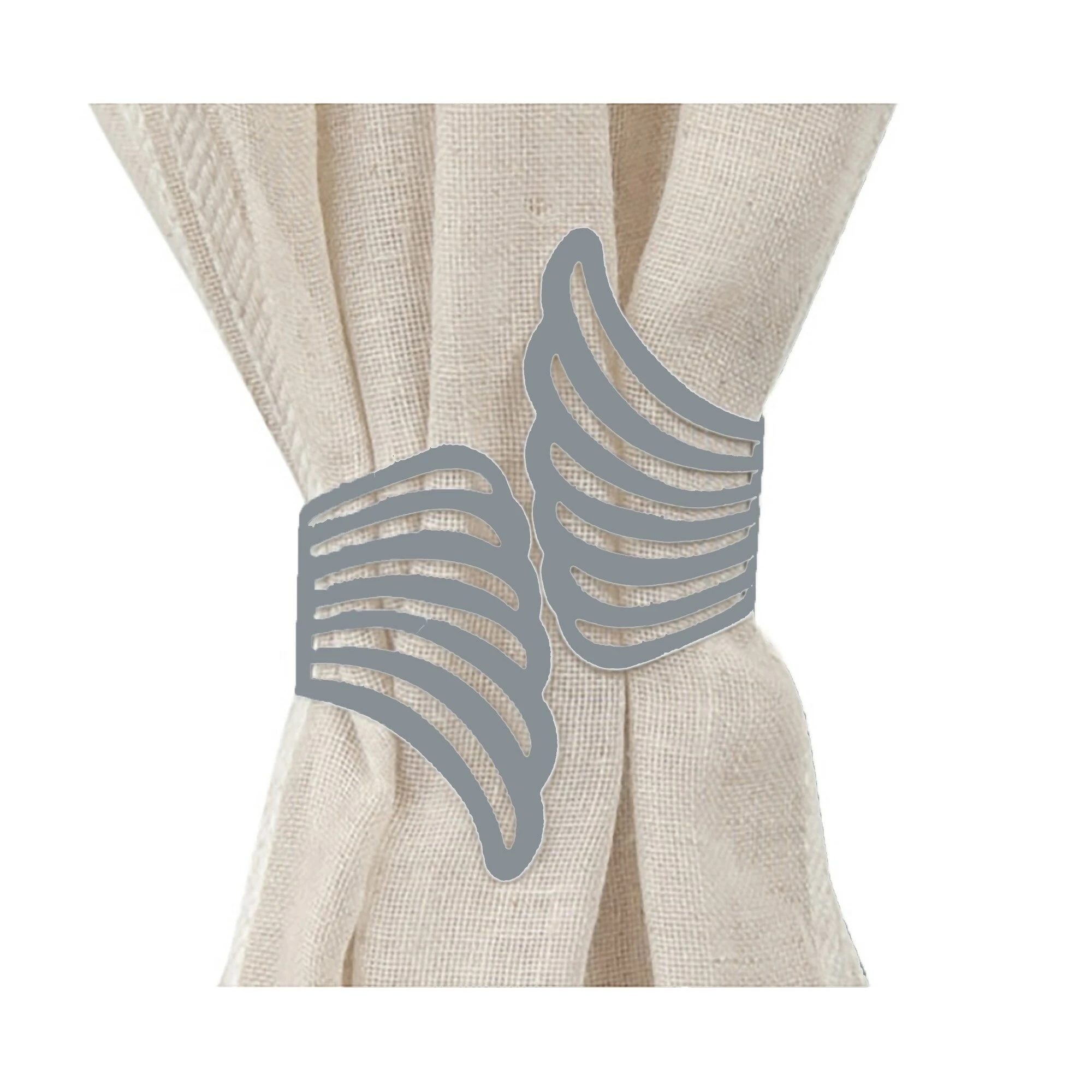 Promo π Evideco Set Of 2 Cuff Metal Wings Tieback Angel - 3.8"L X 3"W X 2.5"D White β 9 Promo π Evideco Set Of 2 Cuff Metal Wings Tieback Angel - 3.8"L X 3"W X 2.5"D White β - Image 9