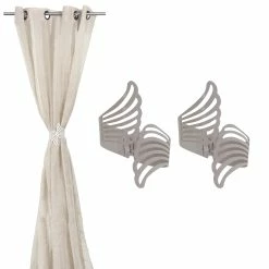 Promo π Evideco Set Of 2 Cuff Metal Wings Tieback Angel - 3.8"L X 3"W X 2.5"D White β 24 Promo π Evideco Set Of 2 Cuff Metal Wings Tieback Angel - 3.8"L X 3"W X 2.5"D White β -Evideco Shop Set of 2 Cuff Metal Wings Tieback Angel 9