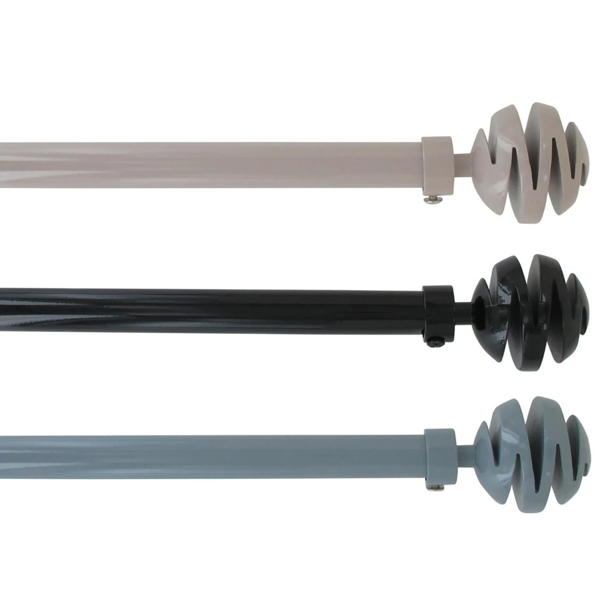 Deals π Evideco 2 Pack Adjustable 3/4" Single Window Curtain Rod 50" To 82" Grey - 50" To 82" L X 3/4" D π 4 Deals π Evideco 2 Pack Adjustable 3/4" Single Window Curtain Rod 50" To 82" Grey - 50" To 82" L X 3/4" D π - Image 4