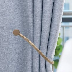 Coupon 🛒 Evideco Set Of 2 Magnetic Braided Cord Curtain Tiebacks Orphee Faux Leather - 23 1/2"L X 0 1/2"W X 0 1/2"H Taupe 😉 -Evideco Shop Set of 2 Magnetic Braided Cord Curtain Tiebacks Orphee Faux Leather 11