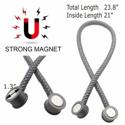 Coupon 🛒 Evideco Set Of 2 Magnetic Braided Cord Curtain Tiebacks Orphee Faux Leather - 23 1/2"L X 0 1/2"W X 0 1/2"H Taupe 😉 -Evideco Shop Set of 2 Magnetic Braided Cord Curtain Tiebacks Orphee Faux Leather 4