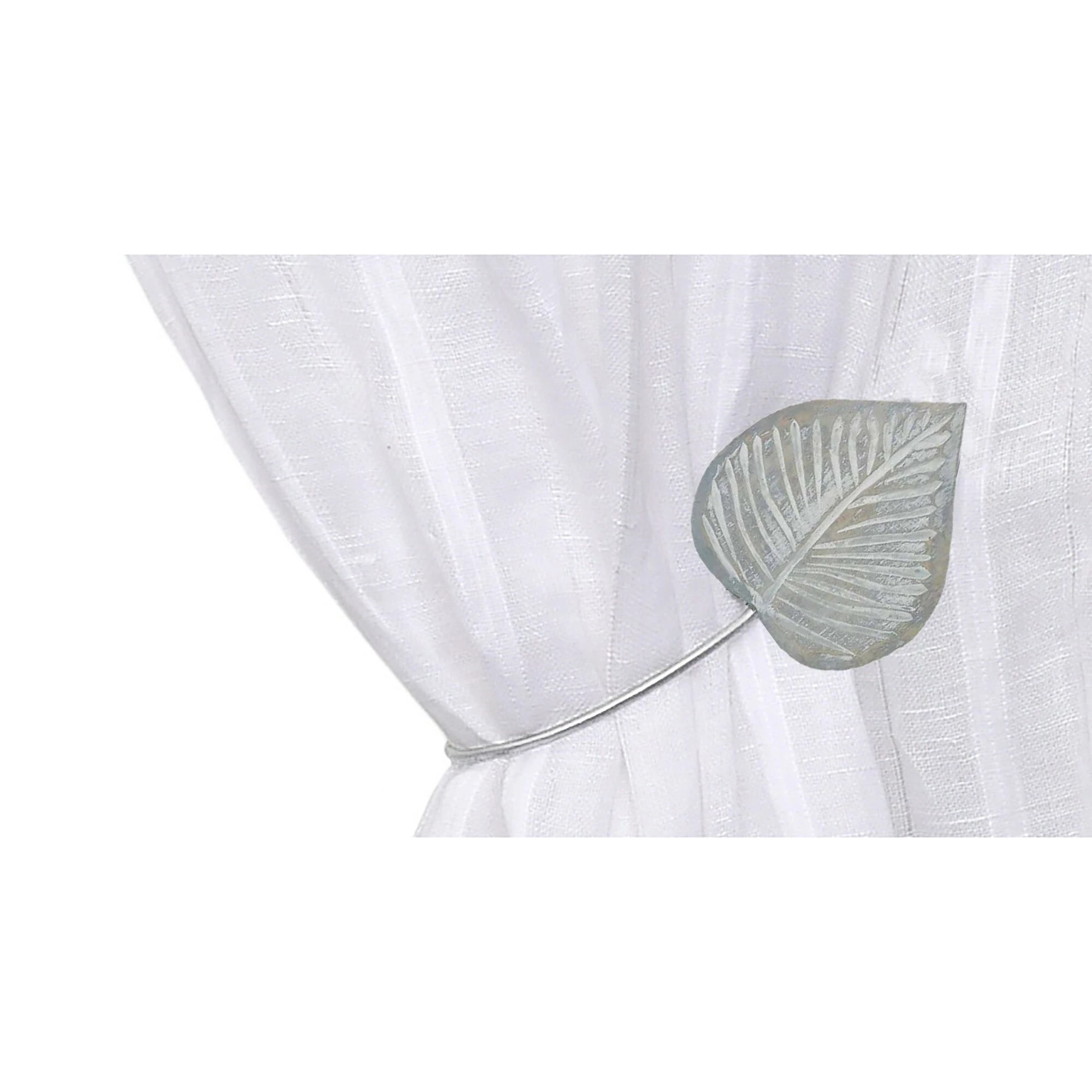 Buy π Evideco Set Of 2 Magnetic Curtain Tieback Wooden Heart Ottawa Small Size - 12"L X 2"W X 1"D Old Grey π 12 Buy π Evideco Set Of 2 Magnetic Curtain Tieback Wooden Heart Ottawa Small Size - 12"L X 2"W X 1"D Old Grey π - Image 12