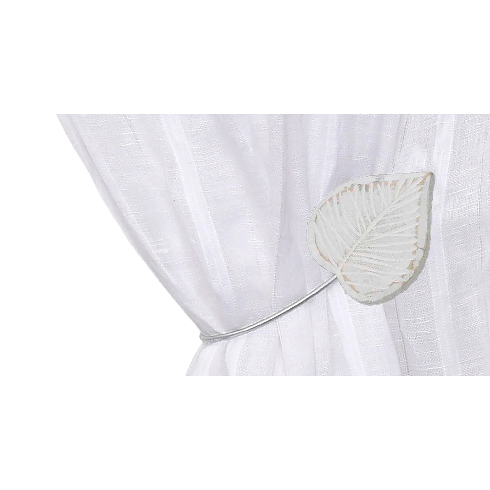 Buy π Evideco Set Of 2 Magnetic Curtain Tieback Wooden Heart Ottawa Small Size - 12"L X 2"W X 1"D Old Grey π 3 Buy π Evideco Set Of 2 Magnetic Curtain Tieback Wooden Heart Ottawa Small Size - 12"L X 2"W X 1"D Old Grey π - Image 3