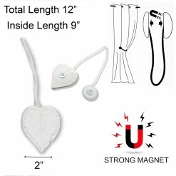Buy π Evideco Set Of 2 Magnetic Curtain Tieback Wooden Heart Ottawa Small Size - 12"L X 2"W X 1"D Old Grey π 19 Buy π Evideco Set Of 2 Magnetic Curtain Tieback Wooden Heart Ottawa Small Size - 12"L X 2"W X 1"D Old Grey π -Evideco Shop Set of 2 Magnetic Curtain Tieback Wooden Heart Ottawa Small Size 4