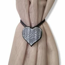 Best Pirce π Evideco Set Of 2 Magnetic Curtain Tieback Wooden Heart Sweety Small Size - 12"L X 2"W X 1"D Black/silver π 25 Best Pirce π Evideco Set Of 2 Magnetic Curtain Tieback Wooden Heart Sweety Small Size - 12"L X 2"W X 1"D Black/silver π -Evideco Shop Set of 2 Magnetic Curtain Tieback Wooden Heart Sweety Small Size 10