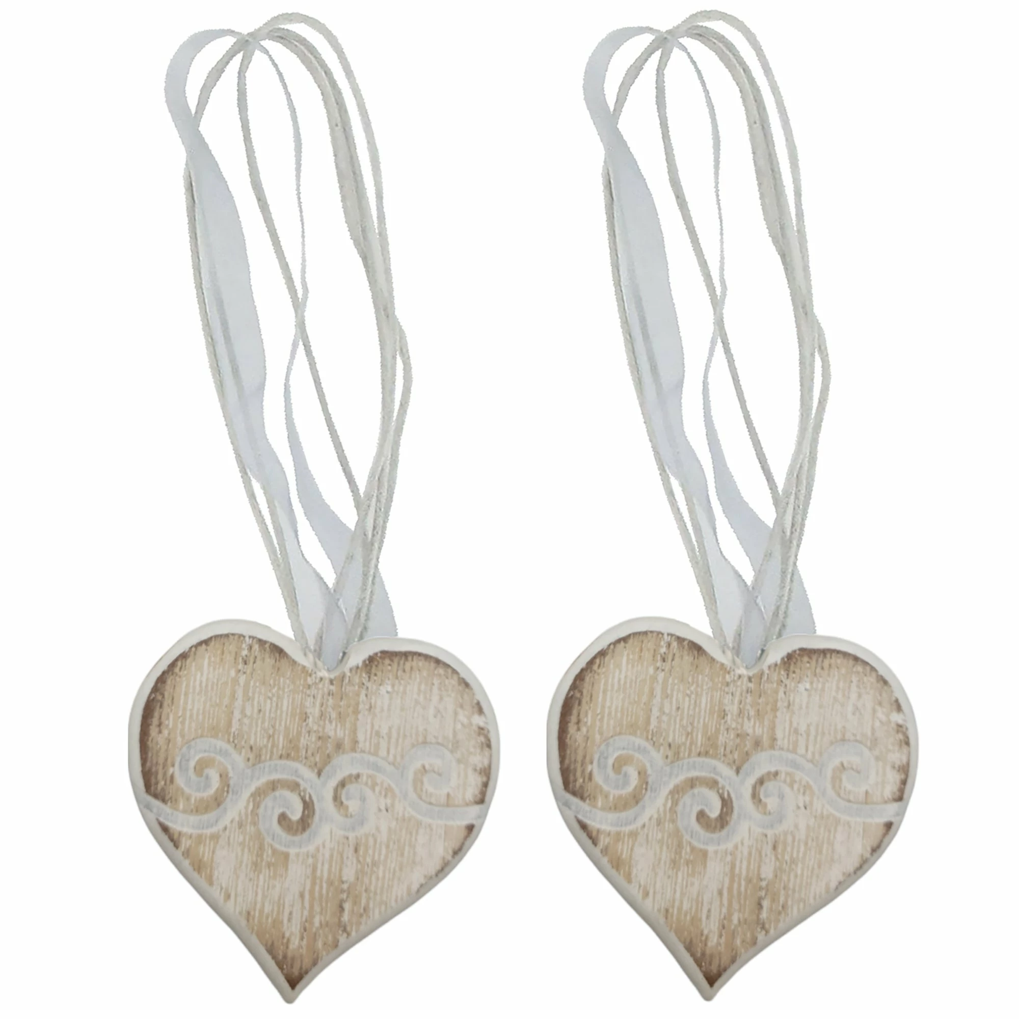 Best Pirce π Evideco Set Of 2 Magnetic Curtain Tieback Wooden Heart Sweety Small Size - 12"L X 2"W X 1"D Black/silver π 8 Best Pirce π Evideco Set Of 2 Magnetic Curtain Tieback Wooden Heart Sweety Small Size - 12"L X 2"W X 1"D Black/silver π - Image 8