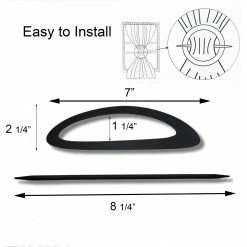 Flash Sale π Evideco Set Of 2 Metal Curtain Tiebacks Cosy Big Size - 7"l X 2 1/4"w X 1"D Grey π 25 Flash Sale π Evideco Set Of 2 Metal Curtain Tiebacks Cosy Big Size - 7"l X 2 1/4"w X 1"D Grey π -Evideco Shop Set of 2 Metal Curtain Tiebacks Cosy Big Size 11