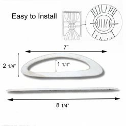 Flash Sale π Evideco Set Of 2 Metal Curtain Tiebacks Cosy Big Size - 7"l X 2 1/4"w X 1"D Grey π 27 Flash Sale π Evideco Set Of 2 Metal Curtain Tiebacks Cosy Big Size - 7"l X 2 1/4"w X 1"D Grey π -Evideco Shop Set of 2 Metal Curtain Tiebacks Cosy Big Size 13