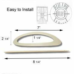 Flash Sale π Evideco Set Of 2 Metal Curtain Tiebacks Cosy Big Size - 7"l X 2 1/4"w X 1"D Grey π 22 Flash Sale π Evideco Set Of 2 Metal Curtain Tiebacks Cosy Big Size - 7"l X 2 1/4"w X 1"D Grey π -Evideco Shop Set of 2 Metal Curtain Tiebacks Cosy Big Size 8