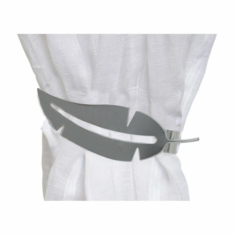 Discount π― Evideco Set Of 2 Metal Feather Tieback With Magnet Plume Shiny - 6.8"L X 2"W X 1"D White π― 11 Discount π― Evideco Set Of 2 Metal Feather Tieback With Magnet Plume Shiny - 6.8"L X 2"W X 1"D White π― - Image 11