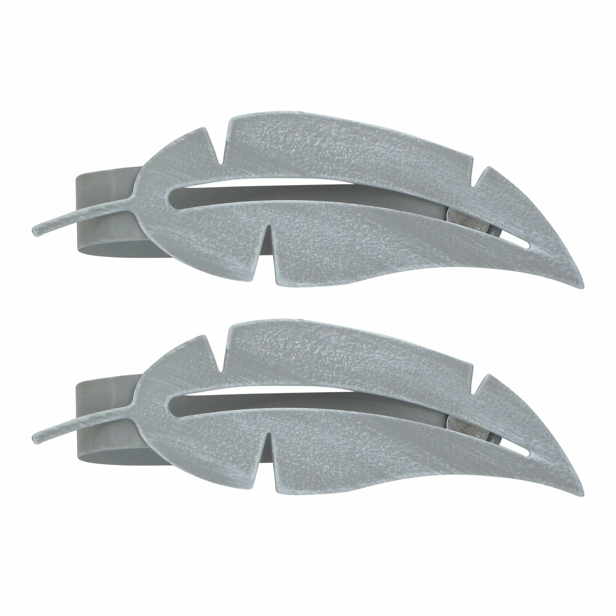 Discount π― Evideco Set Of 2 Metal Feather Tieback With Magnet Plume Shiny - 6.8"L X 2"W X 1"D White π― 14 Discount π― Evideco Set Of 2 Metal Feather Tieback With Magnet Plume Shiny - 6.8"L X 2"W X 1"D White π― - Image 14