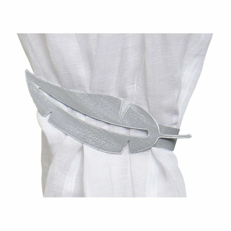 Discount π― Evideco Set Of 2 Metal Feather Tieback With Magnet Plume Shiny - 6.8"L X 2"W X 1"D White π― 15 Discount π― Evideco Set Of 2 Metal Feather Tieback With Magnet Plume Shiny - 6.8"L X 2"W X 1"D White π― - Image 15