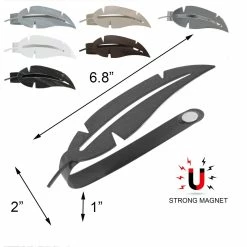 Discount π― Evideco Set Of 2 Metal Feather Tieback With Magnet Plume Shiny - 6.8"L X 2"W X 1"D White π― 19 Discount π― Evideco Set Of 2 Metal Feather Tieback With Magnet Plume Shiny - 6.8"L X 2"W X 1"D White π― -Evideco Shop Set of 2 Metal Feather Tieback With Magnet Plume Shiny 4