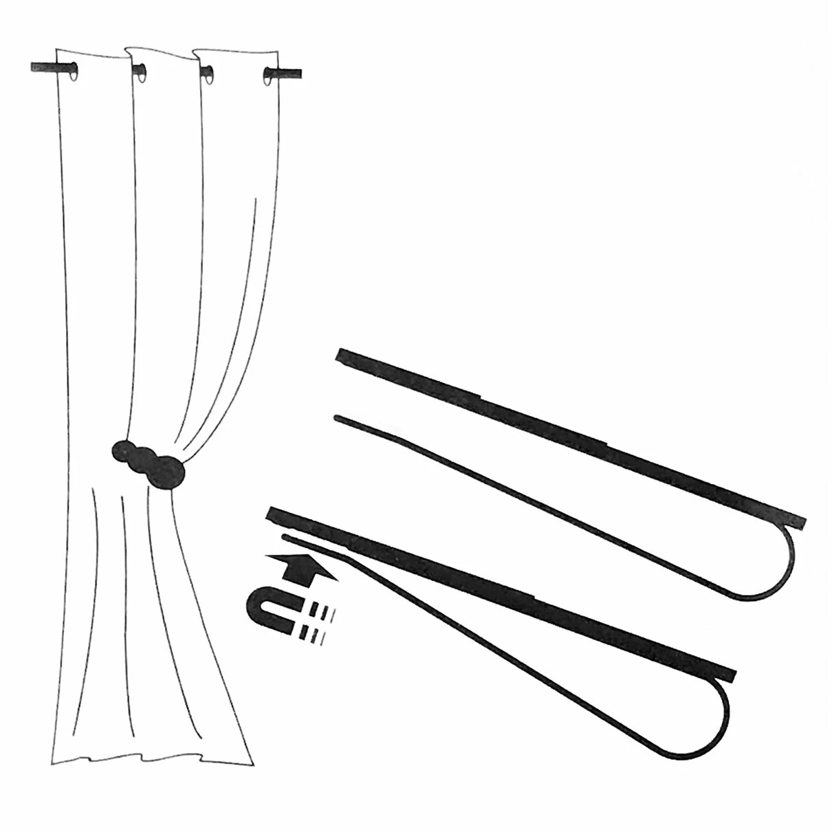Discount π― Evideco Set Of 2 Metal Feather Tieback With Magnet Plume Shiny - 6.8"L X 2"W X 1"D White π― 6 Discount π― Evideco Set Of 2 Metal Feather Tieback With Magnet Plume Shiny - 6.8"L X 2"W X 1"D White π― - Image 6