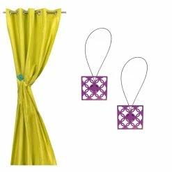 Top 10 𧨠Evideco Set Of 2 Metal Geometric Tieback With Magnet Circles - 19"L X 3"W X 1"D Purple π 14 Top 10 𧨠Evideco Set Of 2 Metal Geometric Tieback With Magnet Circles - 19"L X 3"W X 1"D Purple π -Evideco Shop Set of 2 Metal Geometric Tieback With Magnet Circles 2