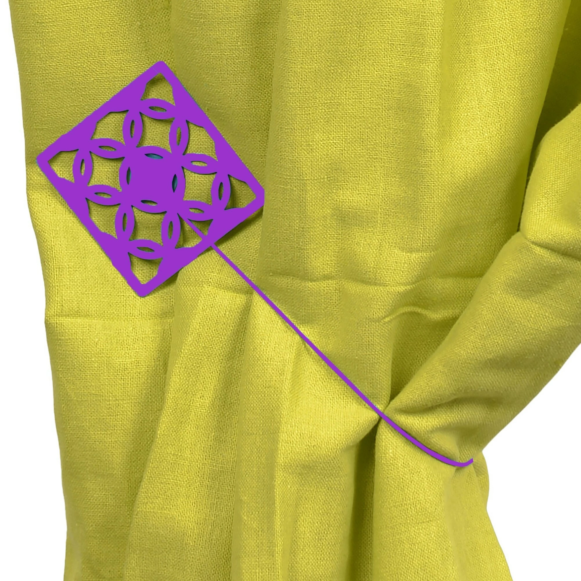 Top 10 𧨠Evideco Set Of 2 Metal Geometric Tieback With Magnet Circles - 19"L X 3"W X 1"D Purple π 4 Top 10 𧨠Evideco Set Of 2 Metal Geometric Tieback With Magnet Circles - 19"L X 3"W X 1"D Purple π - Image 4