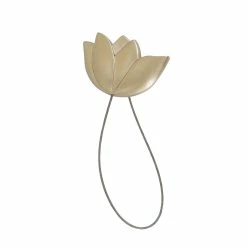 Flash Sale 🤩 Evideco Set Of 2 Resin Tieback With Magnet Tulip Small Size - 11.8"L X 2.1"W X 1"D Gold ⌛ -Evideco Shop Set of 2 Resin Tieback With Magnet Tulip Small Size 12