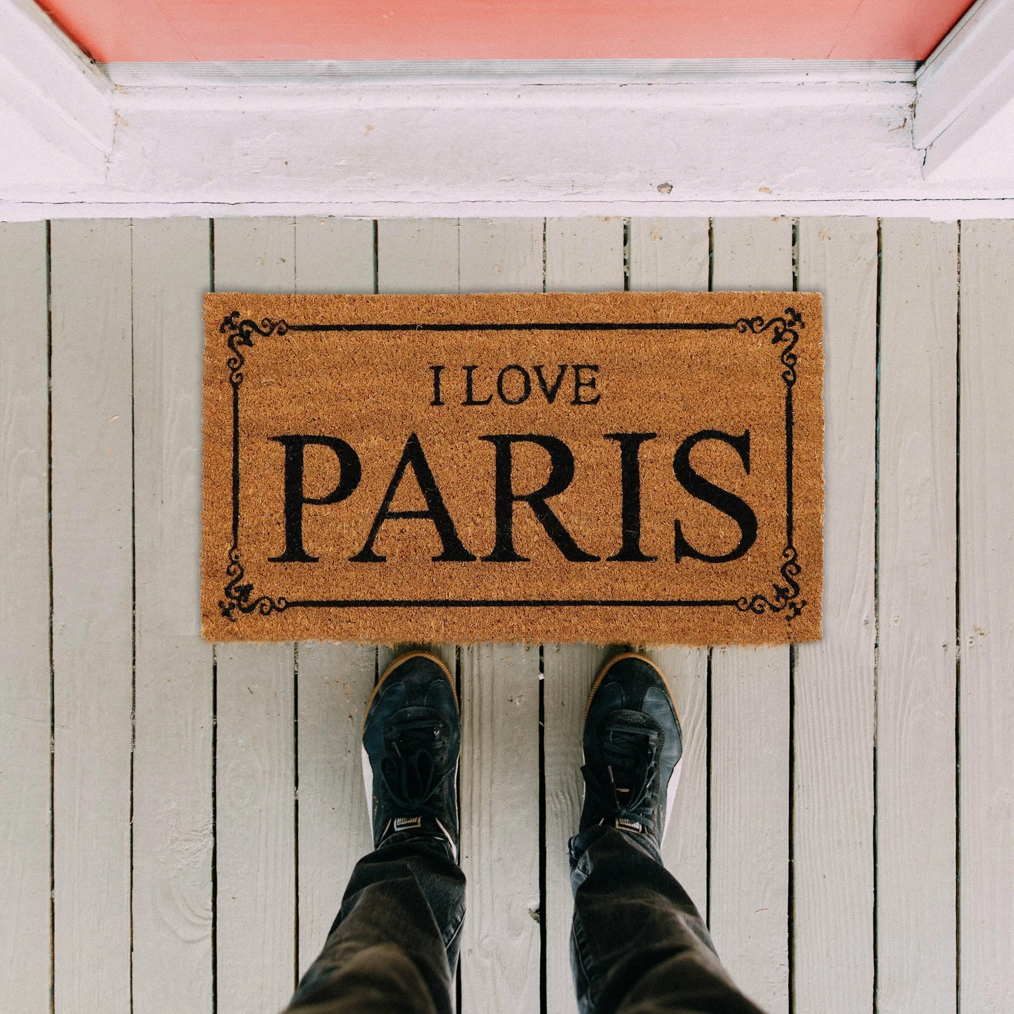 Outlet βοΈ Evideco Sheltered Coconut Door Mat Printed I Love Paris 24x13 Natural π₯ 2 Outlet βοΈ Evideco Sheltered Coconut Door Mat Printed I Love Paris 24x13 Natural π₯ - Image 2
