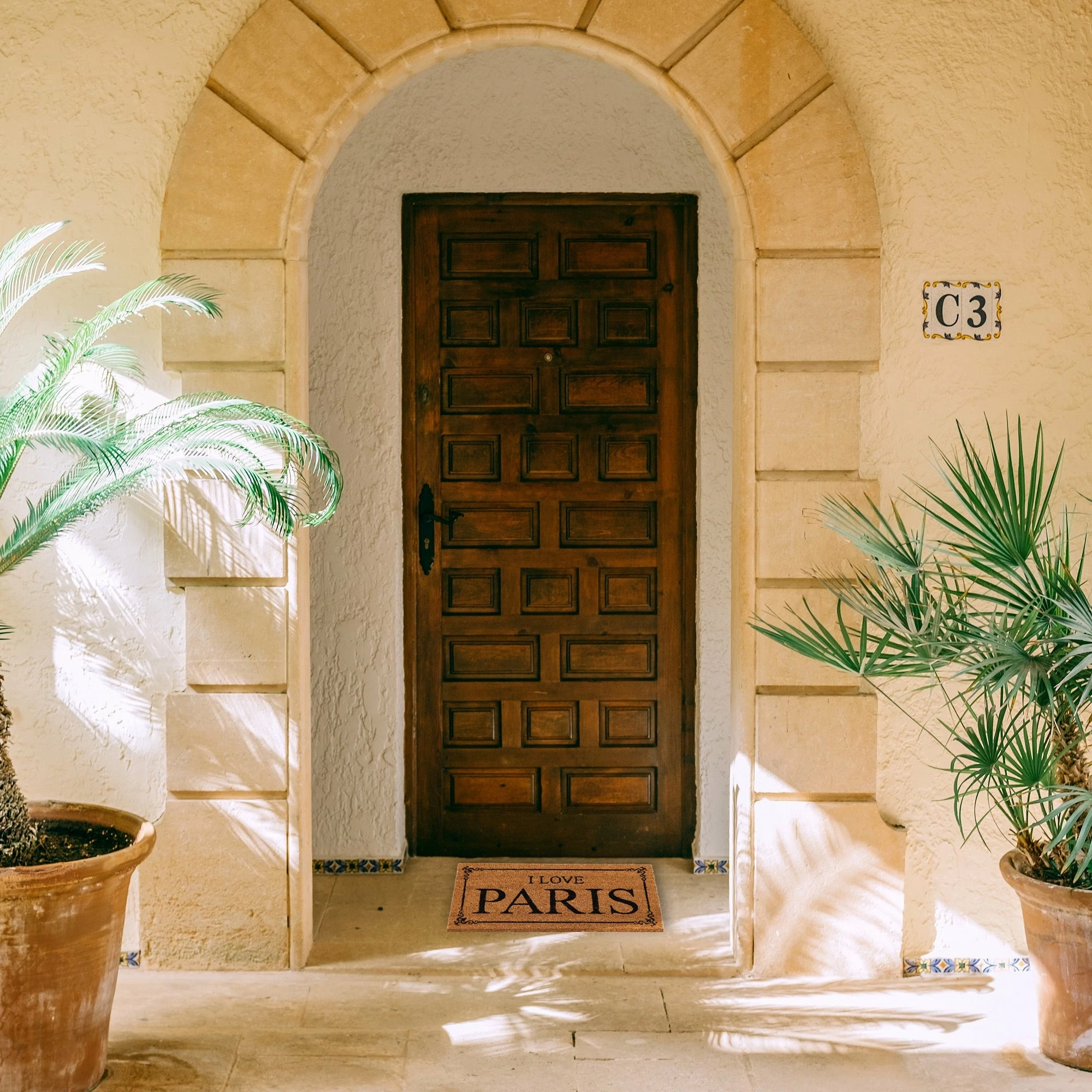 Outlet βοΈ Evideco Sheltered Coconut Door Mat Printed I Love Paris 24x13 Natural π₯ 4 Outlet βοΈ Evideco Sheltered Coconut Door Mat Printed I Love Paris 24x13 Natural π₯ - Image 4