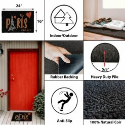 Wholesale 𧨠Evideco Sheltered Coconut Door Mat Printed Paris C'est Ici 24x16 Black π 8 Wholesale 𧨠Evideco Sheltered Coconut Door Mat Printed Paris C'est Ici 24x16 Black π -Evideco Shop Sheltered Coconut Door Mat Printed Paris C27est Ici 24x16 Black 2