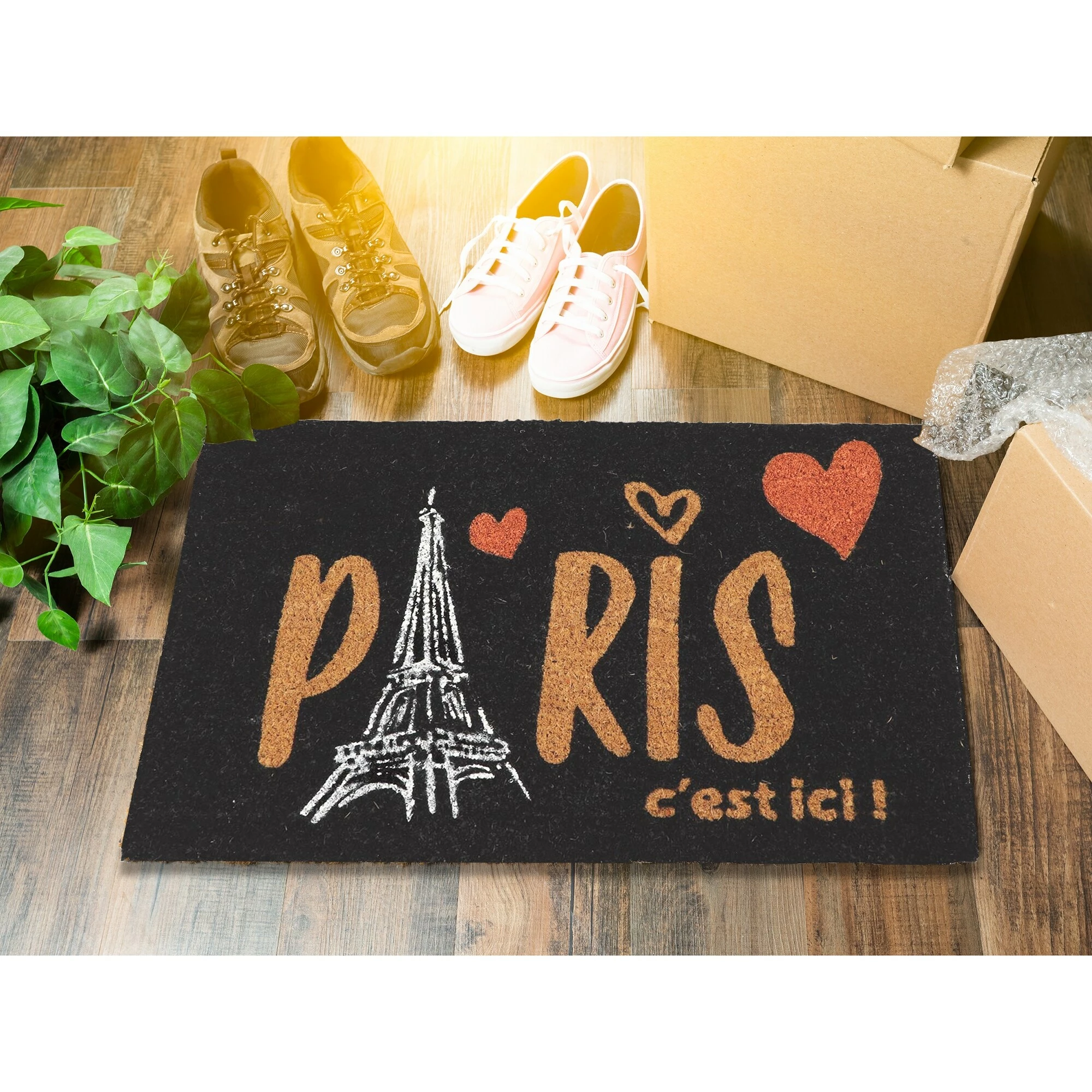 Wholesale 𧨠Evideco Sheltered Coconut Door Mat Printed Paris C'est Ici 24x16 Black π 5 Wholesale 𧨠Evideco Sheltered Coconut Door Mat Printed Paris C'est Ici 24x16 Black π - Image 5