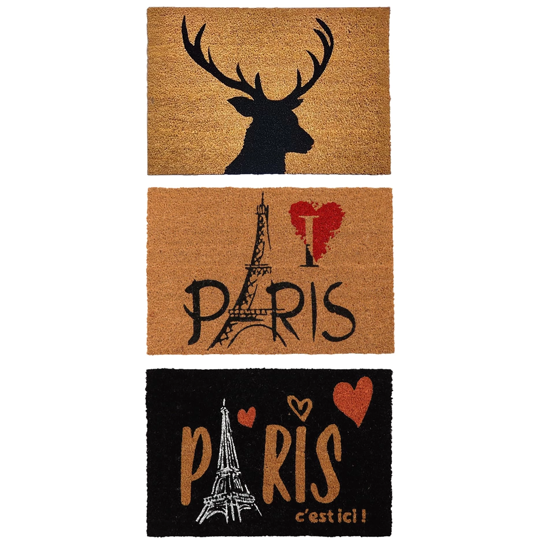 Wholesale 𧨠Evideco Sheltered Coconut Door Mat Printed Paris C'est Ici 24x16 Black π 6 Wholesale 𧨠Evideco Sheltered Coconut Door Mat Printed Paris C'est Ici 24x16 Black π - Image 6