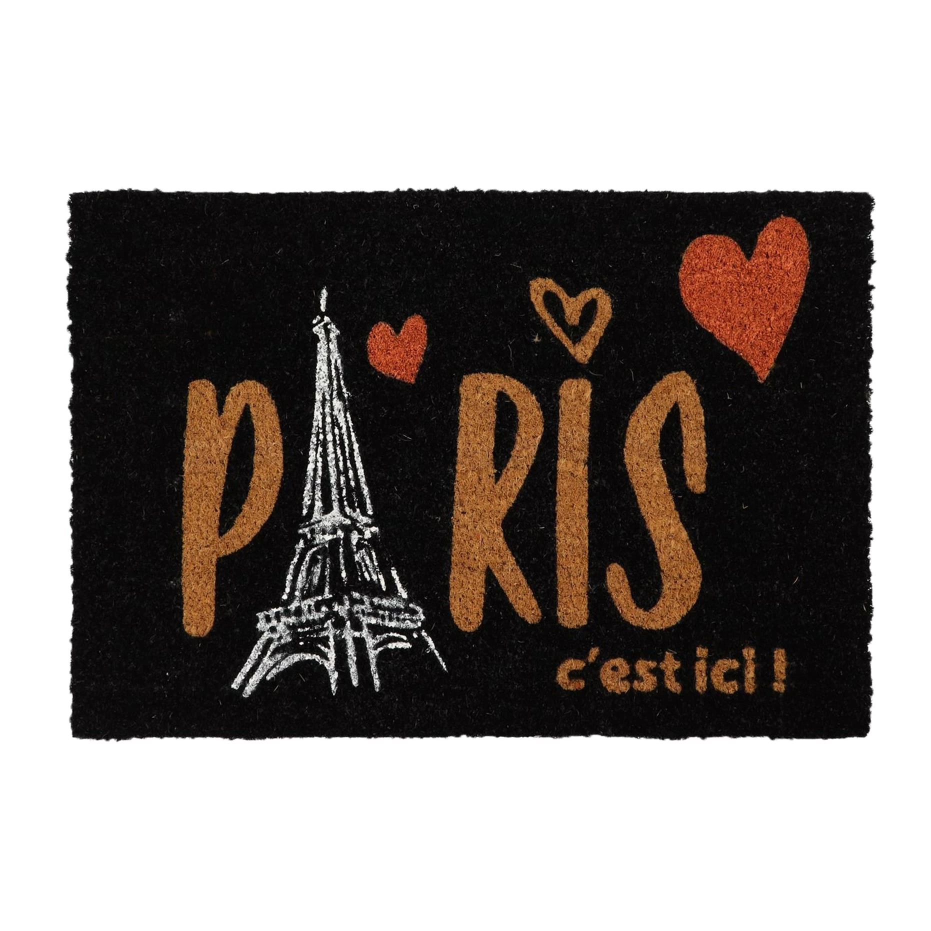 Wholesale 𧨠Evideco Sheltered Coconut Door Mat Printed Paris C'est Ici 24x16 Black π 1 Wholesale 𧨠Evideco Sheltered Coconut Door Mat Printed Paris C'est Ici 24x16 Black π