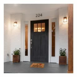 Hot Sale 👍 Evideco Sheltered Coconut Door Mat Printed Paris Eiffel 24x16 Natural ✨ -Evideco Shop Sheltered Coconut Door Mat Printed Paris Eiffel 24x16 Natural 3