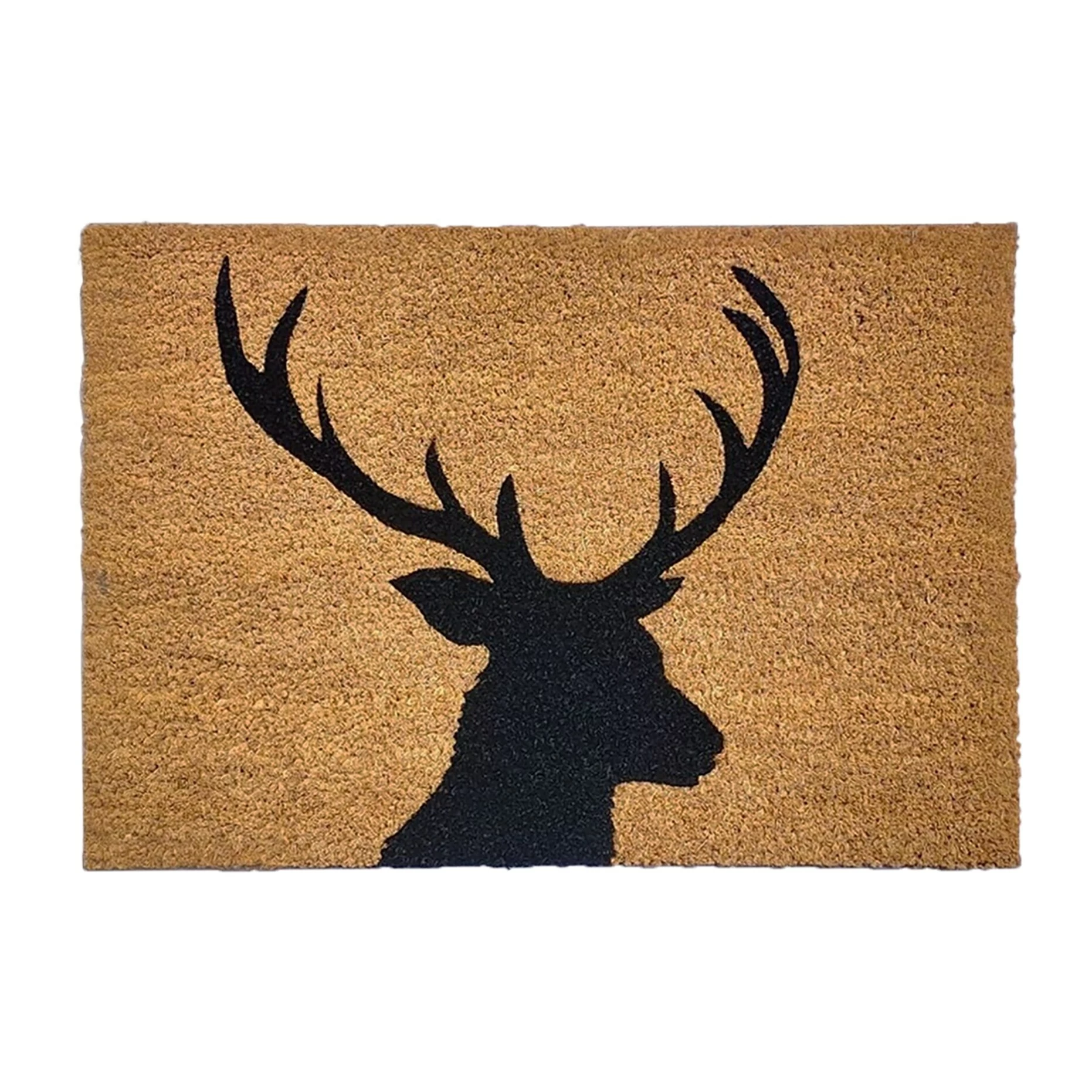 Buy π Evideco Sheltered Coconut Door Mat Printed Reindeer 24x16 Natural π 1 Buy π Evideco Sheltered Coconut Door Mat Printed Reindeer 24x16 Natural π