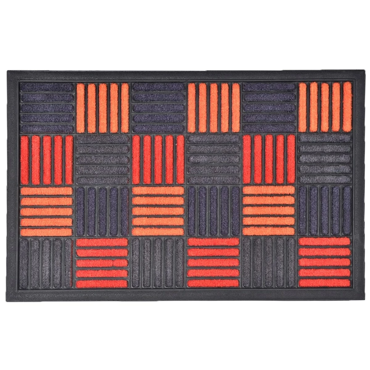Hot Sale π Evideco Sheltered Front Door Mat Caroll Nylon Rubber Checkered Rug 24x16 Orange π 1 Hot Sale π Evideco Sheltered Front Door Mat Caroll Nylon Rubber Checkered Rug 24x16 Orange π