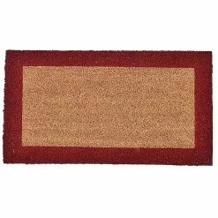 Promo ❤️ Evideco Sheltered Front Door Mat Coir Coco Fibers Rug 24x13 Natural-Border Natural/black Borders ✨ -Evideco Shop Sheltered Front Door Mat Coir Coco Fibers Rug 24x13 Natural Border 5