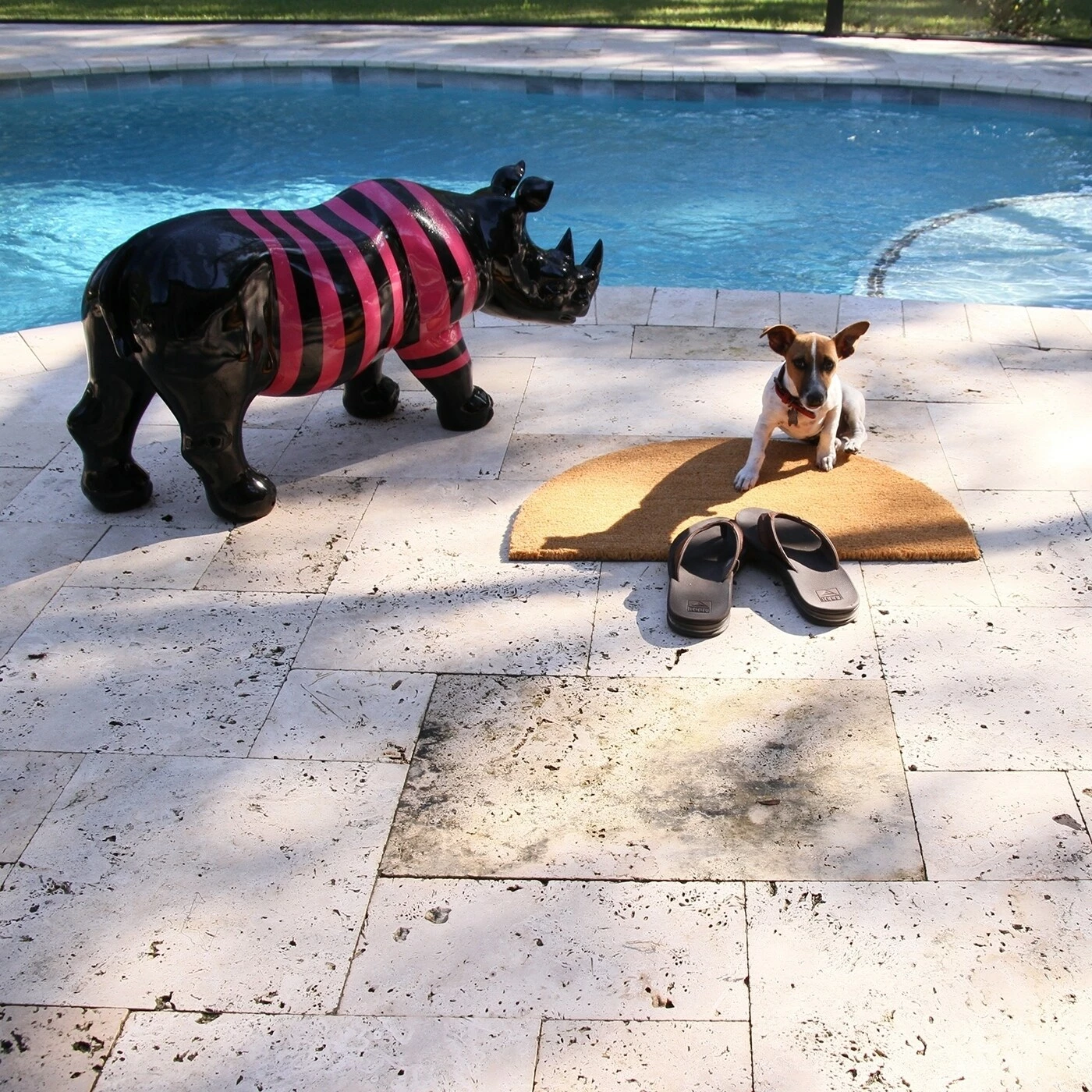 Wholesale π Evideco Sheltered Half Round Front Door Mat Braided Coir Coco Rubber Rug π - Image 6