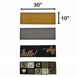 New π Evideco Sheltered Long Front Door Mat Coir Coco Fibers Rug 30x10 Natural β 8 New π Evideco Sheltered Long Front Door Mat Coir Coco Fibers Rug 30x10 Natural β -Evideco Shop Sheltered Long Front Door Mat Coir Coco Fibers Rug 30x10 Natural 3