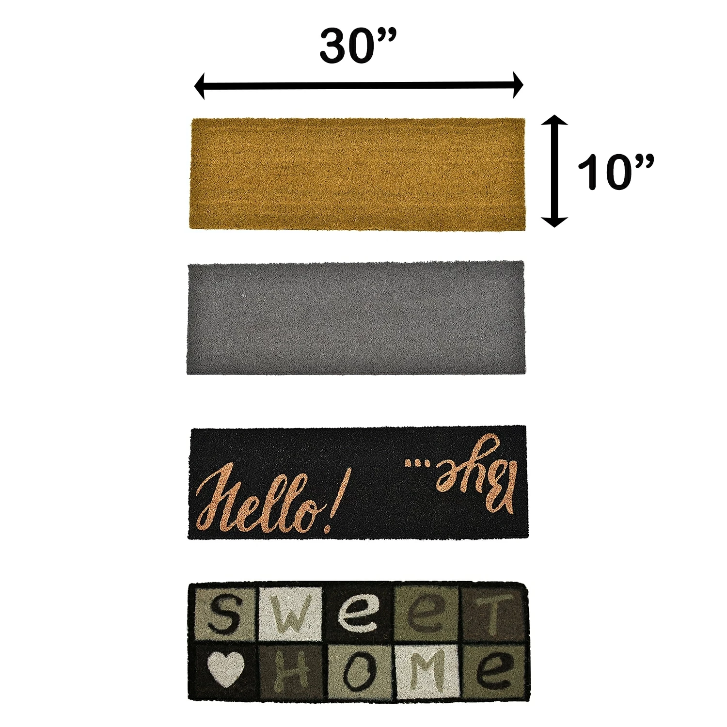 New π Evideco Sheltered Long Front Door Mat Coir Coco Fibers Rug 30x10 Natural β 4 New π Evideco Sheltered Long Front Door Mat Coir Coco Fibers Rug 30x10 Natural β - Image 4