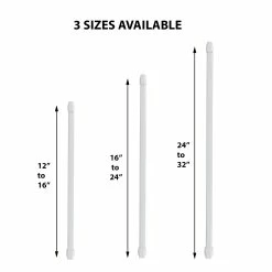 Discount 🤩 Evideco Small Flat Cafe Curtain Rod Adjustable Set Of 2 Gold Plated 🎉 -Evideco Shop Small Flat Cafe Curtain Rod Adjustable Set of 2 1
