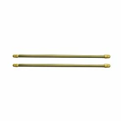 Discount 🤩 Evideco Small Flat Cafe Curtain Rod Adjustable Set Of 2 Gold Plated 🎉 -Evideco Shop Small Flat Cafe Curtain Rod Adjustable Set of 2 2