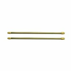 Discount 🤩 Evideco Small Flat Cafe Curtain Rod Adjustable Set Of 2 Gold Plated 🎉 -Evideco Shop Small Flat Cafe Curtain Rod Adjustable Set of 2 5