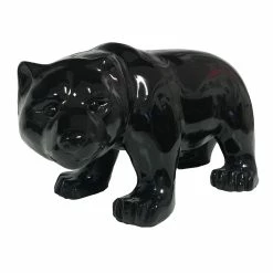 Promo ❤️ Evideco Standing Bear Statuette Figurine Sculpture Glossy Black 👏 -Evideco Shop Small Standing Bear Figurine Resin Matt 2