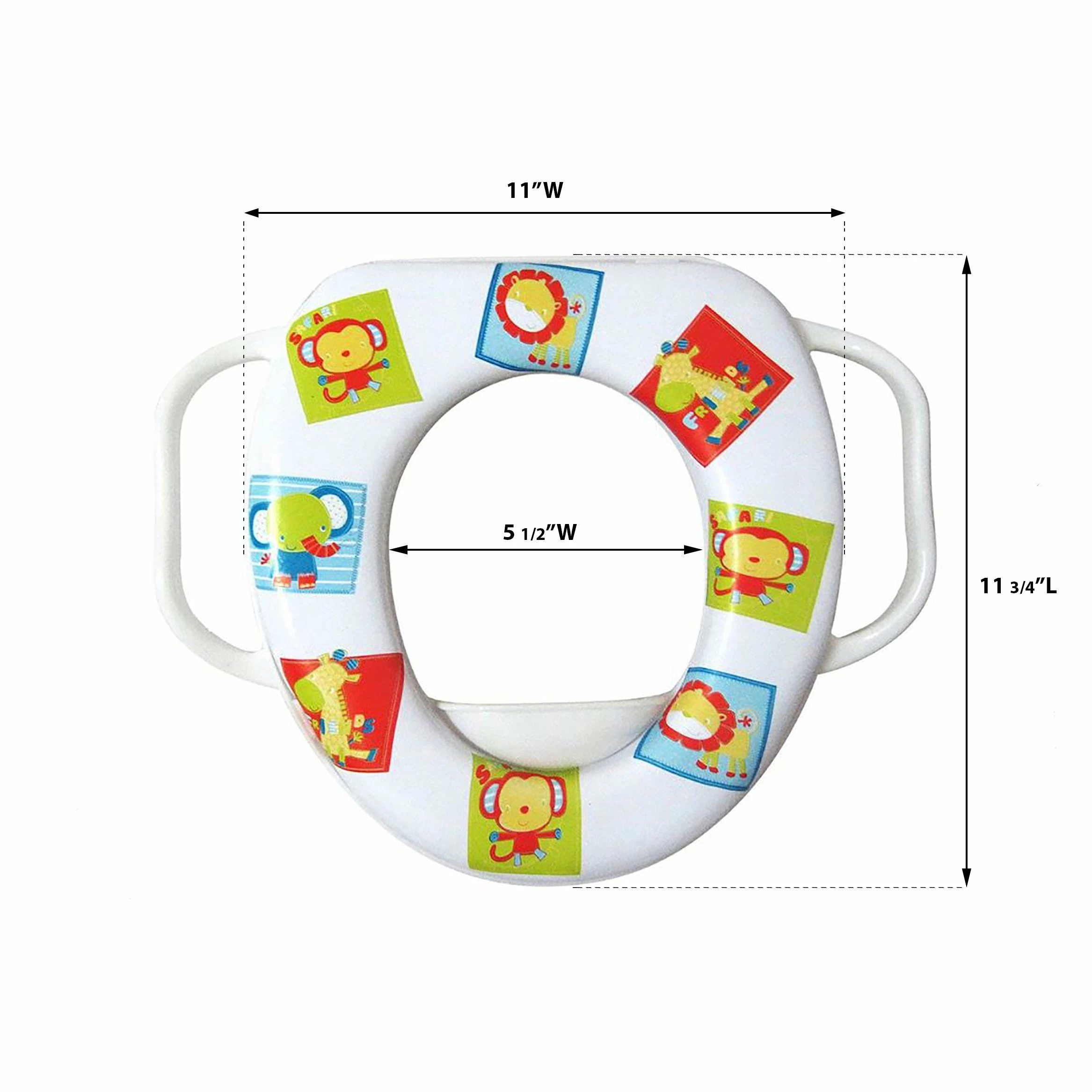 Coupon π Evideco Soft Potty Training Seat For Boys And π§ Girls With Handles Jungle - 11 3/4"L X 2 1/2"H X 11"W π - Image 3