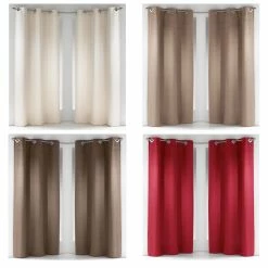 Best Sale π Evideco Solid Window Curtain Panel Grommet Suedine 55 W X 95 H - 55" W X 95" L Red π 16 Best Sale π Evideco Solid Window Curtain Panel Grommet Suedine 55 W X 95 H - 55" W X 95" L Red π -Evideco Shop Solid Window Curtain Panel Grommet Suedine 55 W x 95 H 2