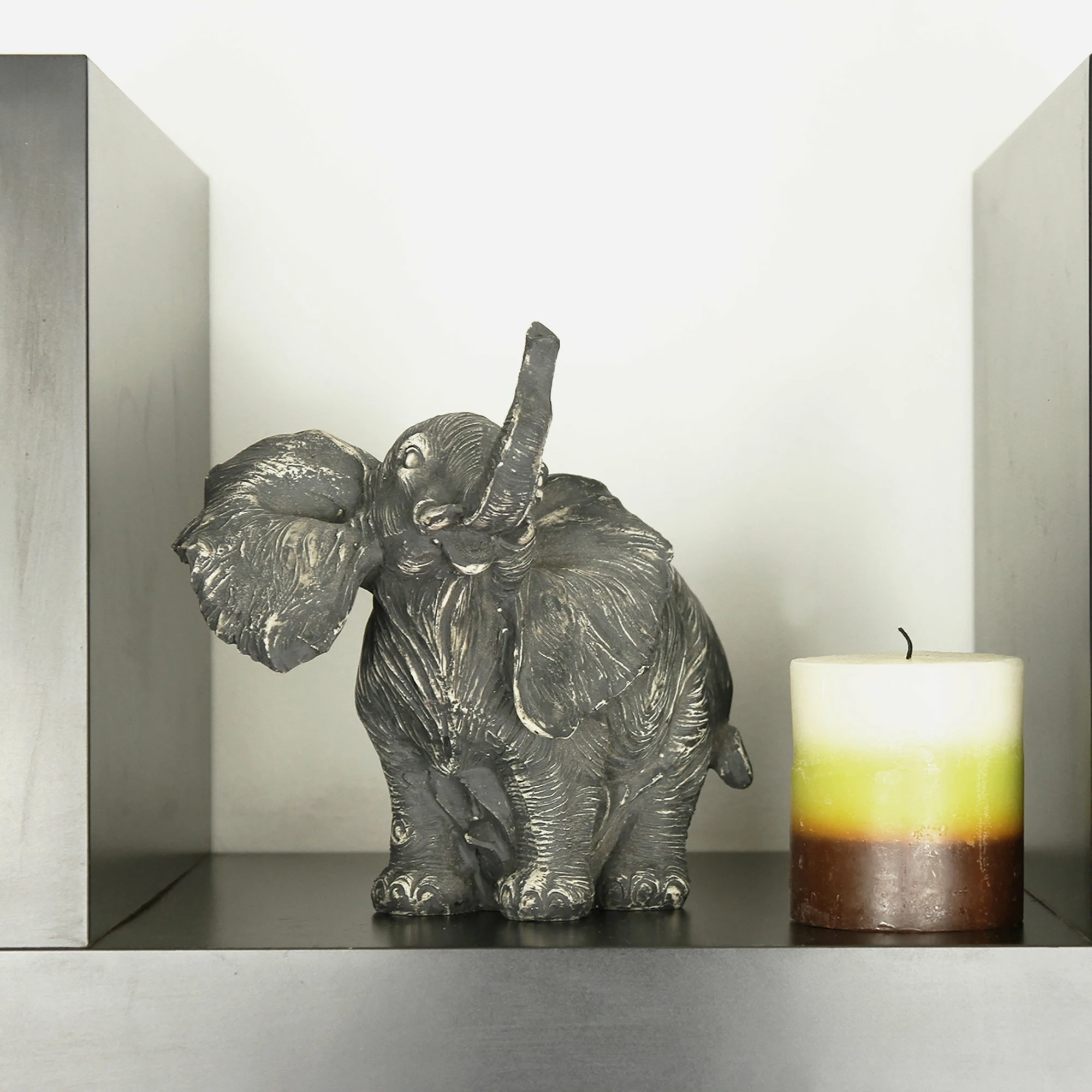 Coupon π₯ Evideco Standing Elephant Statuette Figurine Sculpture Distressed Grey Ecru - 6.8"H X 7"L X 5"W π 2 Coupon π₯ Evideco Standing Elephant Statuette Figurine Sculpture Distressed Grey Ecru - 6.8"H X 7"L X 5"W π - Image 2