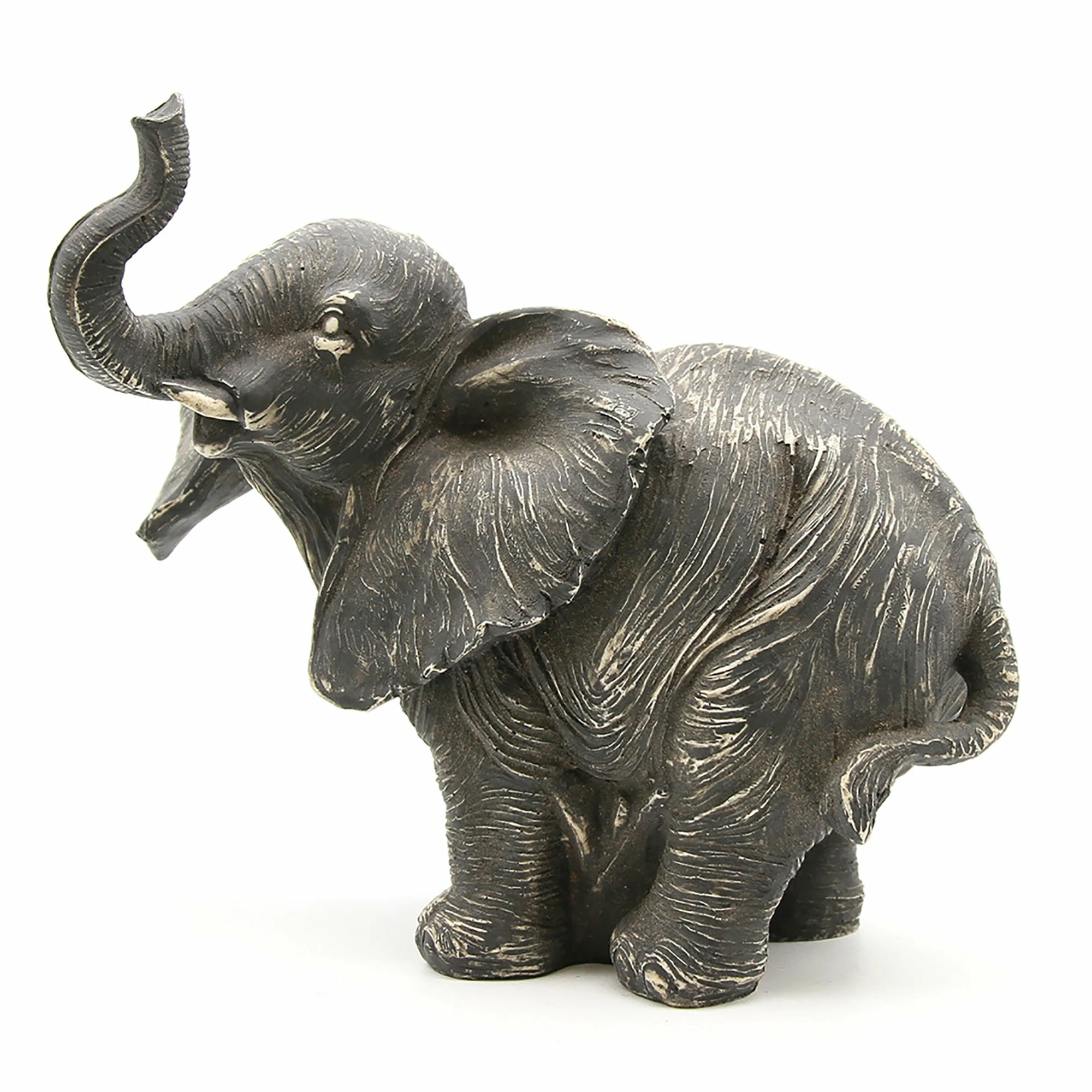 Coupon π₯ Evideco Standing Elephant Statuette Figurine Sculpture Distressed Grey Ecru - 6.8"H X 7"L X 5"W π 1 Coupon π₯ Evideco Standing Elephant Statuette Figurine Sculpture Distressed Grey Ecru - 6.8"H X 7"L X 5"W π